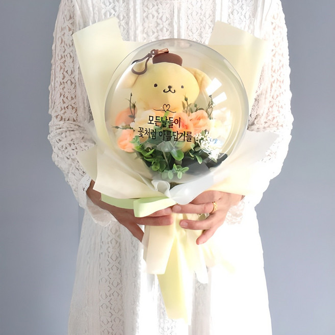 MORIANN 三麗鷗娃娃留言氣球花束, 布丁狗, 1組