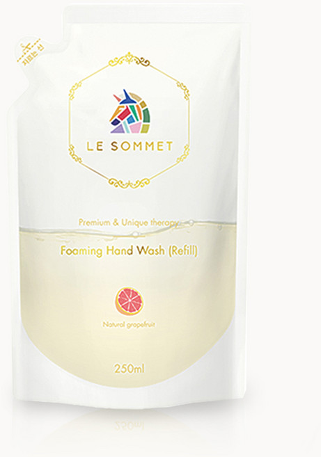 르소메 프리미엄 포밍 자몽향 거품 세균 제거 손세정제 손소독제 핸드워시 리필 250ml, 1개