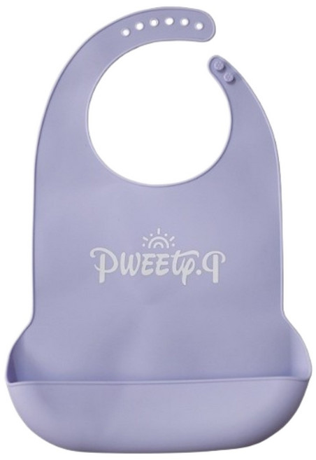 PWEETP.Q 防水圍兜, 紫, 1個