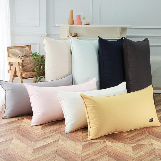 단잠 옥스포드 순면 대형/ 점보특대형 등받이 허리쿠션 침대헤드 대형등쿠션 커버, 커버만1장, 모던핑크