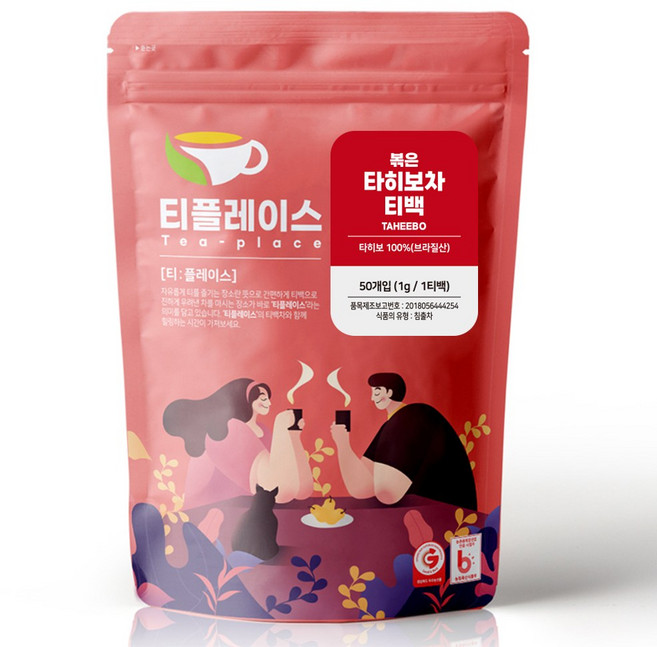 티플레이스 볶은 타히보차 삼각티백 50ea 전통차 허브차 침출차, 2개, 50개입, 1g