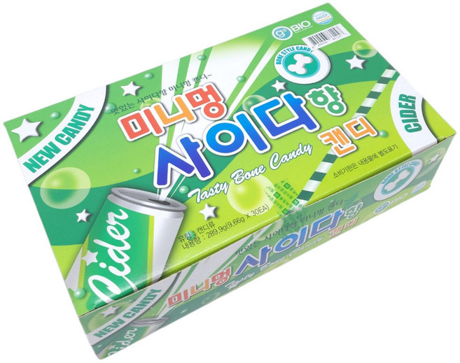 미니멍 캔디 사이다맛 289.9g(30개입), 9.66g, 30개