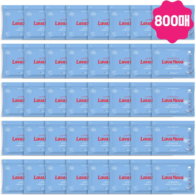 라바노바 고농축 시트형 겸용 세탁세제, 20매입, 40개