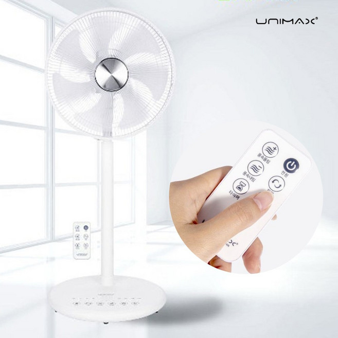 유니맥스 14인치 저소음 BLDC 좌석용 LED 리모콘 선풍기, UMF-DTR5145