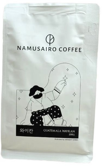 나무사이로 원두 와이칸 200g 과테말라, 1개, 홀빈(분쇄안함)