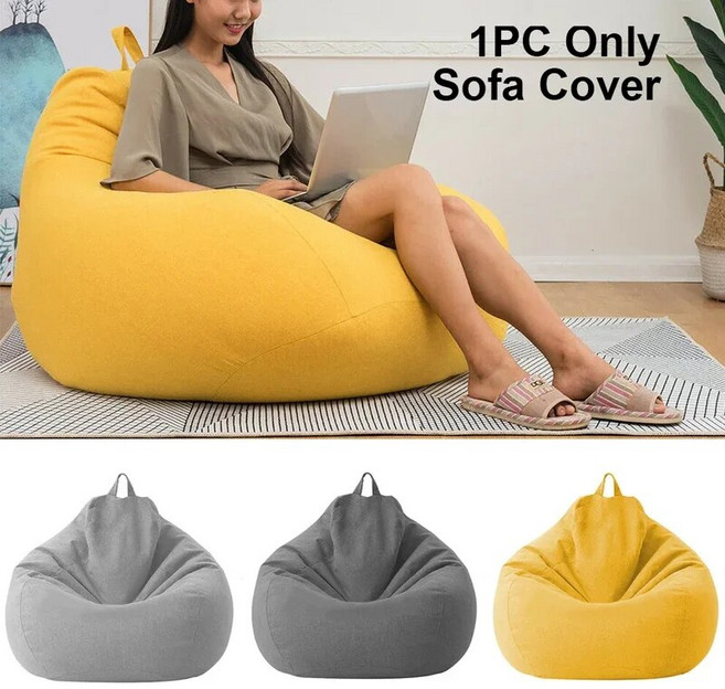 빈백소파 대형쿠션 대형 콩 가방 의자 소파 커버 실내 느긋한 라운저 충전재 없음 퍼프, 26=seatcoverRED