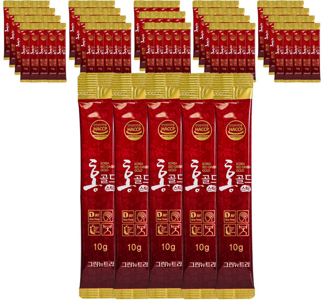 홍골드 6년근 진액 홍삼스틱 홍삼정 10ml 100포, 10g, 100개