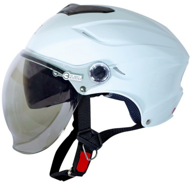 GP-5 HELMETS 泡泡雙鏡片安全帽, 白