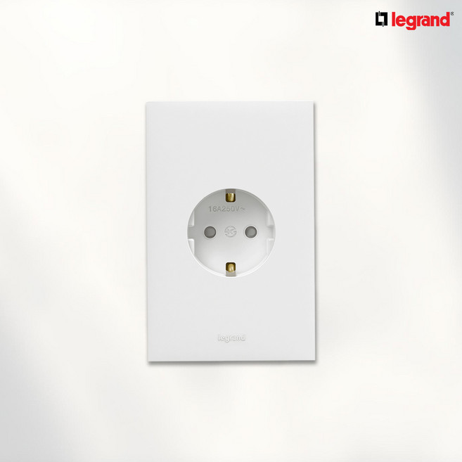 르그랑 아펠라 화이트 접지 1구 콘센트, 1개