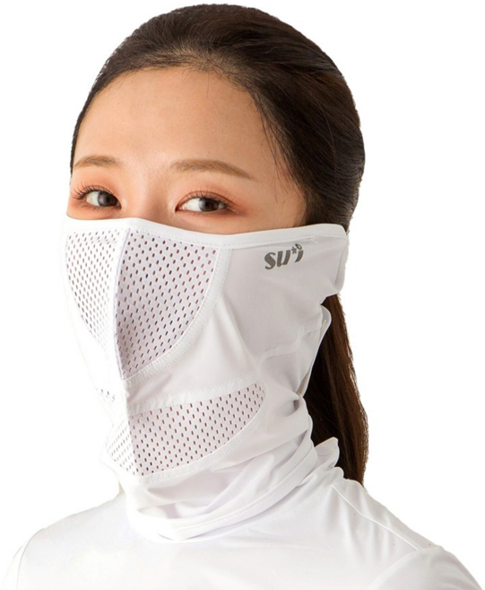 수이골프 J형 스포츠 마스크 골프 등산 조깅 바이크, J-07 화이트, 1개