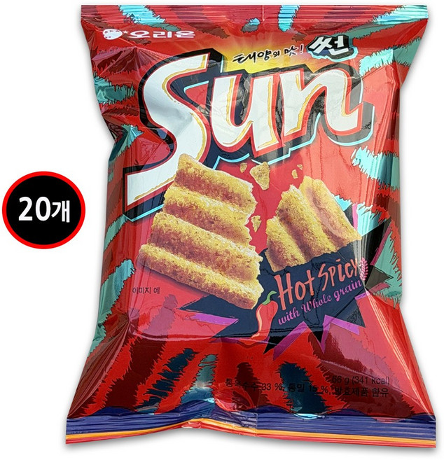 오리온 썬 핫스파이시맛, 64g, 20개