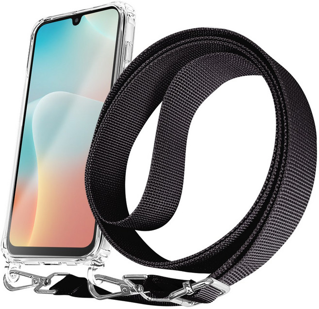 더조은셀러 세이프링 와이드스트랩 목걸이 케이스 크로스