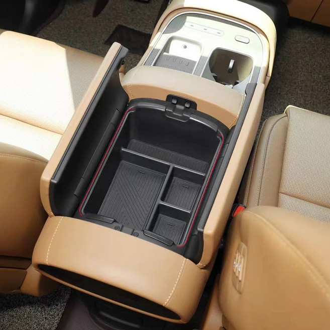 현대 팰리세이드 LX3 7인승 2026년형 센터 콘솔 암레스트 수납함 정리함 트레이 블랙 호환, 기본선택