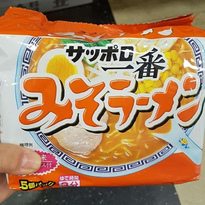 매크로 산요 사뽀로 된장 라면, 5개