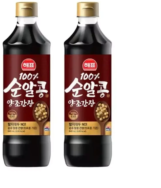 순알콩 양조간장 840ml x 2병, 1개