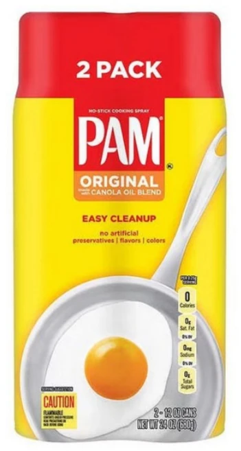 Pam Original Cooking Spray 팸 오리지널 카놀라 오일 블랜드 스프레이 680g[블랙멍키즈], 2개, 340ml - 쿠팡