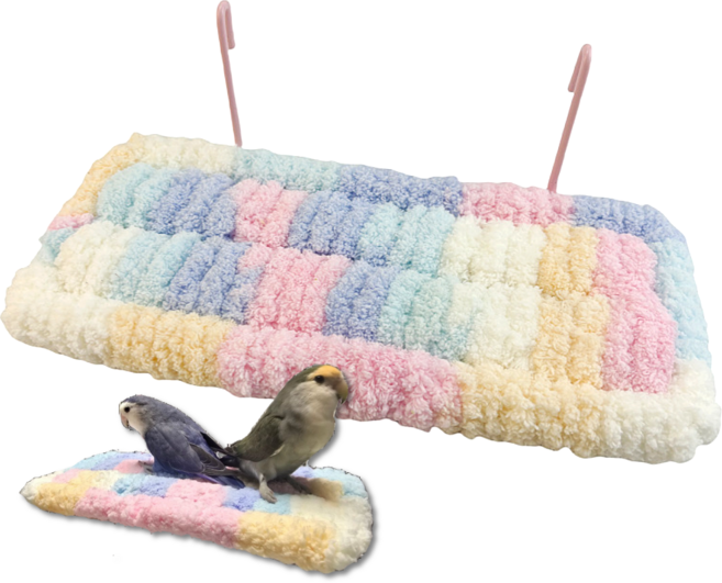 LETOJ 앵무새 포근 포치, 1개, 포근솜사탕