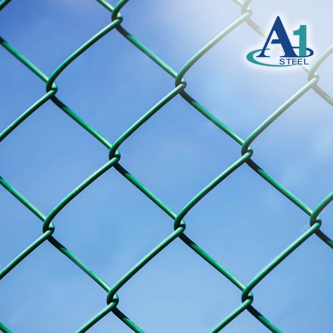 능형망 PVC코팅 울타리망 휀스 경계망 안전망 축사 철망, 그린, 1개, 65mm