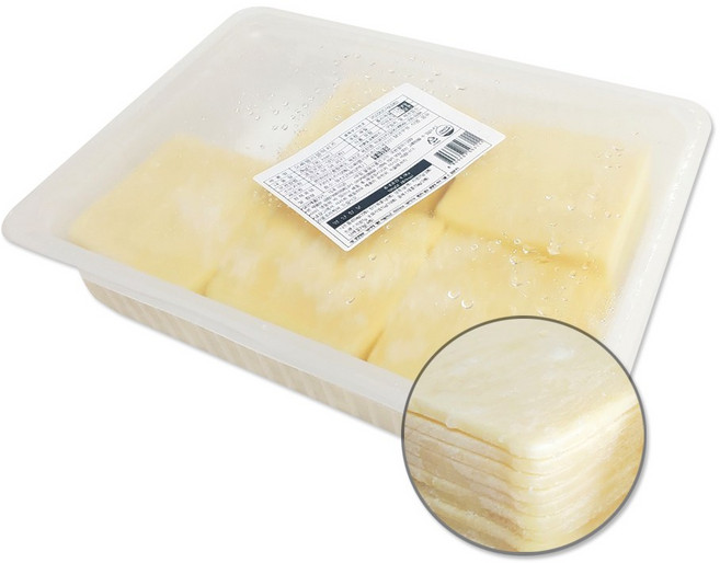 모짜렐라 슬라이스 치즈 2kg 돈까스용(햄버거 피자), 1개