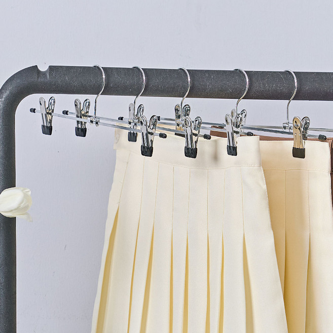 베스트하임 제넥스 논슬립 회전형 치마 바지걸이 집게형, 블랙, 20개