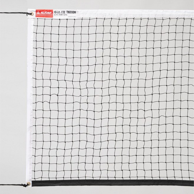 스타스포츠 테니스 경기용 테니스 네트 C형 TN332H, 블랙,화이트, 1개