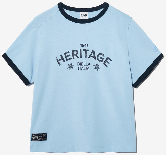 휠라 휠라 공식 헤리티지 그래픽 링거티 (FS2RSH2152F_LBU)