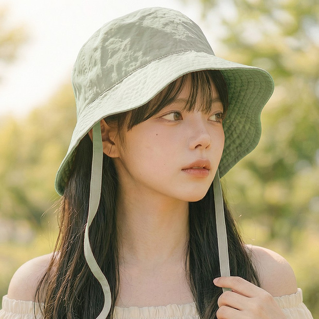 코욜하우키 자외선차단 바스락 버킷햇 여성 여름 등산 골프 챙넓은 햇빛가리개 벙거지 모자