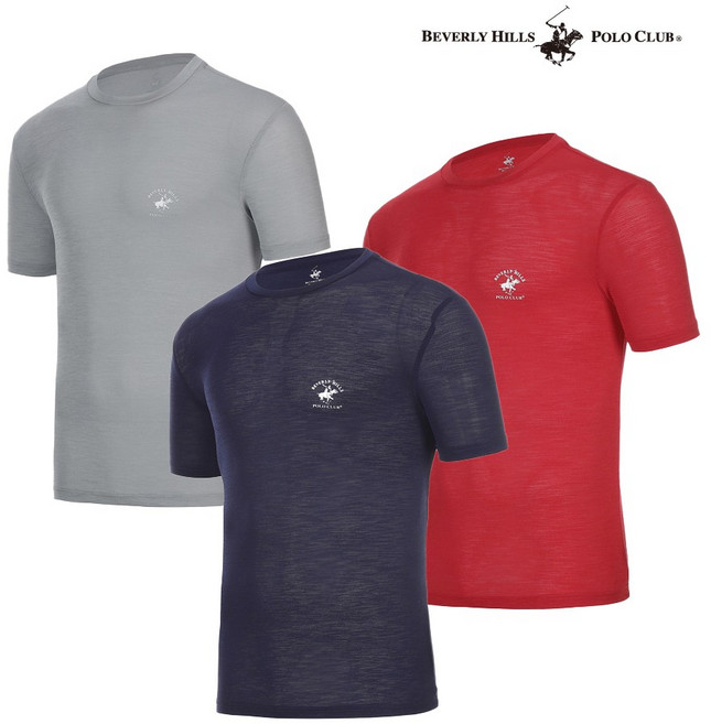 [비버리힐스폴로클럽] 남성 썸머 기능성 쿨 라운드 반팔 티셔츠 8종택1