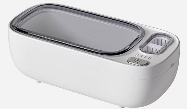 PYHO 휴대용 다기능 초음파 세척기 가정용 휴대용 초음파 전동 안경 세척기, 1개, 화이트