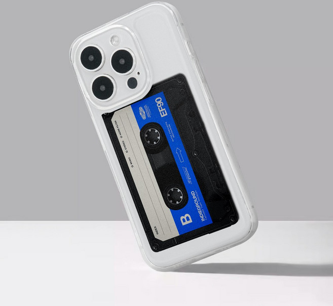 (셀론스타)SP212 레트로 카세트 클리어 젤리 케이스 아이폰 갤럭시 미니 프로맥스