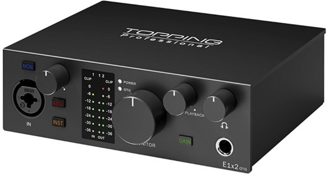 (Topping) 토핑 E1x2 OTG 오디오 인터페이스, 화이트, 토핑E1x2OTG