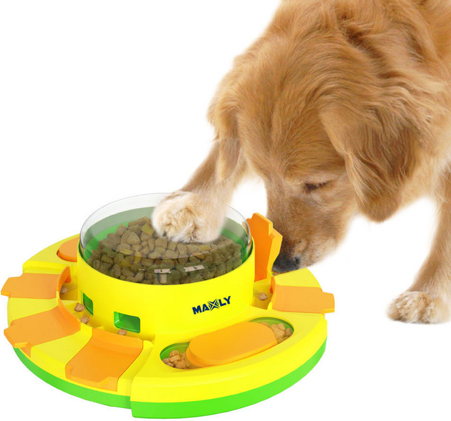 맥슬리 강아지 노즈워크 지능개발 먹이퍼즐 장난감, 그린, 1개