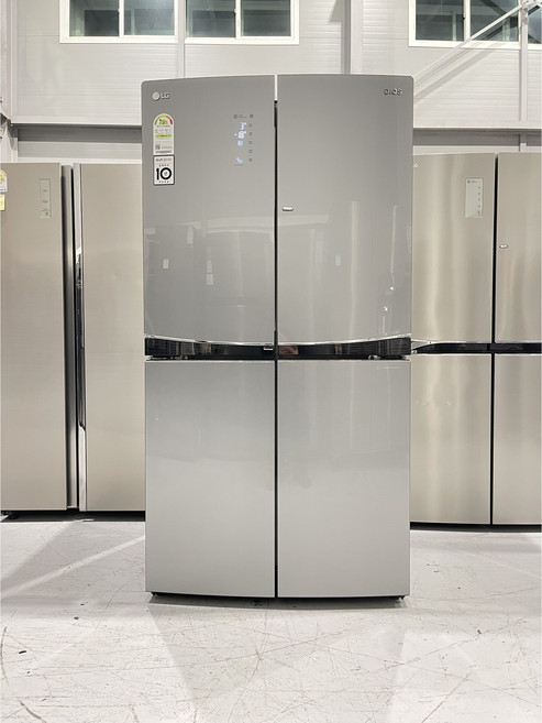 136 LG 중고 4도어냉장고 대용량 870리터 하이그로시 실버 더블매직스페이스