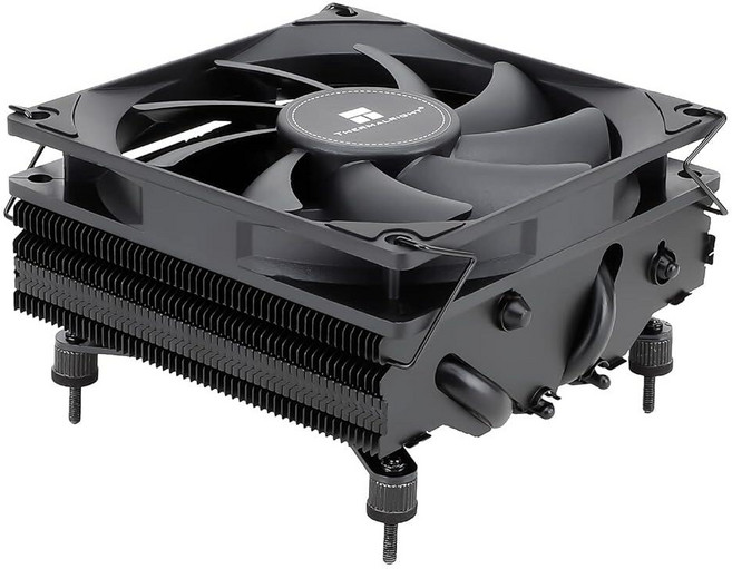 Thermalright AXP90-X47 화이트 로우 프로파일 ITX CPU 에어 쿨러 47mm 높이 냉각 92mm 슬림 PWM 팬 저소음 22.4dba 2700RPM 속, AXP90 X47 Black, 47mm High