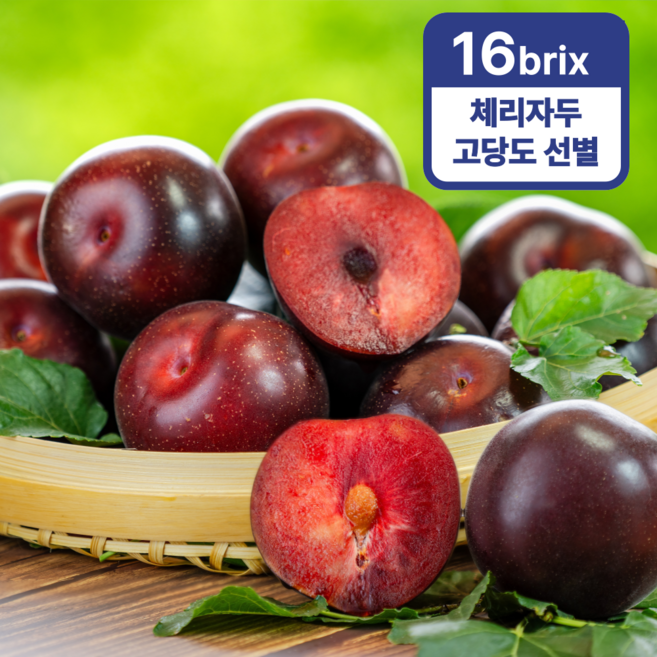 [후룩프룻] 고당도 16brix 과즙폭발 나디아 체리자두 산지직송, 1박스, 소과1kg(14-26과)