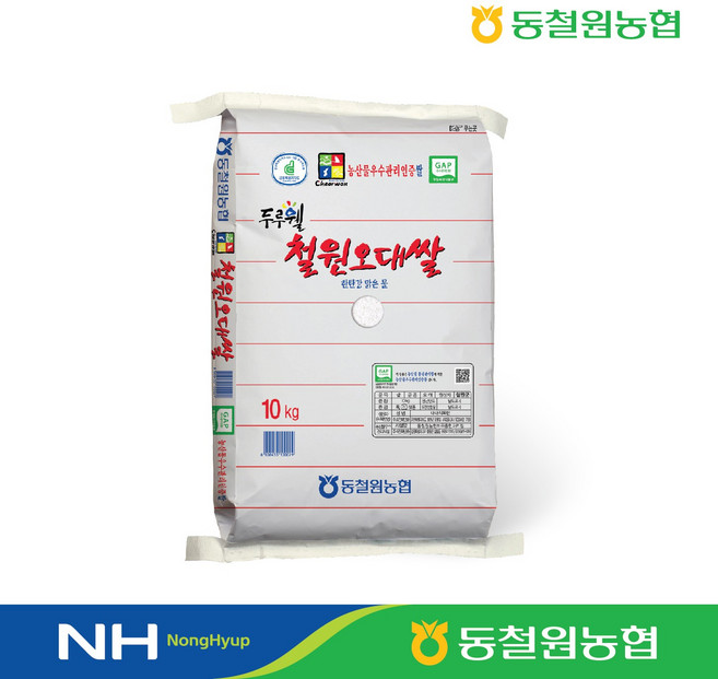 [택배출고일 당일도정] 2025년산 동철원농협 철원오대, 10kg, 1개, 상등급