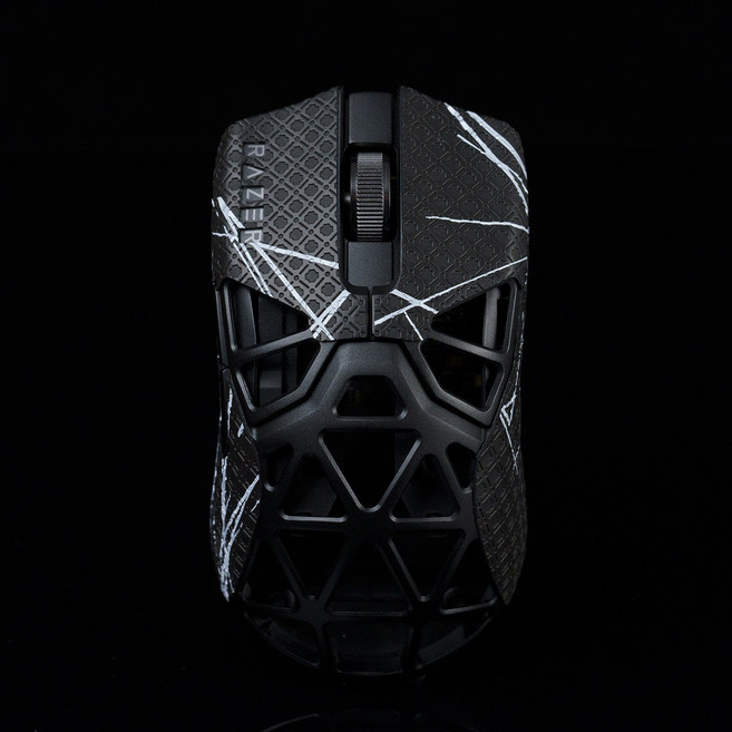 레이저 바이퍼 미니 시그니처 에디션 호환 마우스 그립 테이프 모음, 블랙화이트 0.4mm