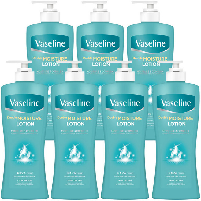 바세린 애경 바디로션 더블 모이스처, 450ml, 7개