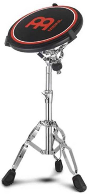 연습용 드럼 패드 드럼매트 연습기 간이 휴대용 학원, 1개, 1 +거치대12인치