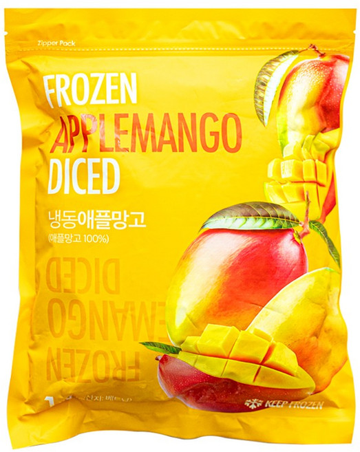 웰루츠 냉동 애플망고 다이스 베트남산, 1개