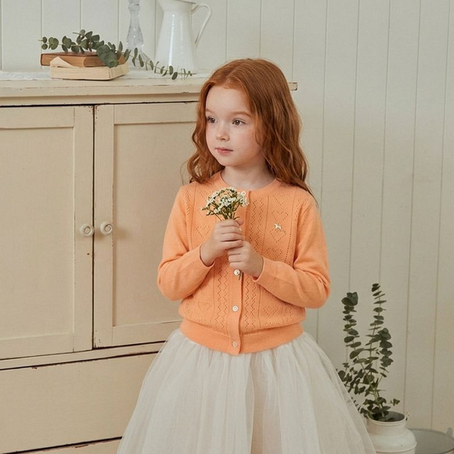 블루독 하트스카시가디건 OR