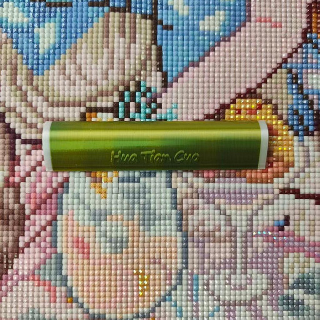 貼鑽神器鑽石畫十字繡專用輔助工具粘貼神器, 1個, 綠金色-貼鑽神器, 綠金色