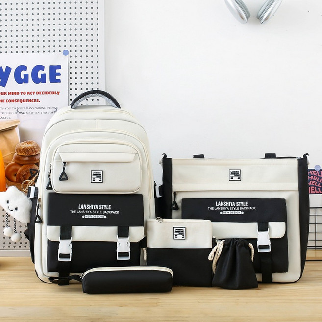 스타일닥터 데일리 캐주얼 백팩 키홀더 경량 대용량 방수 옥스퍼드천 백팩 남녀공용 책가방