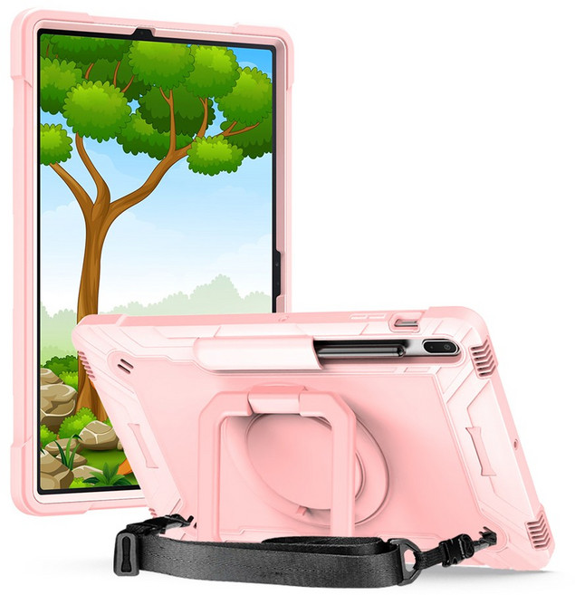 스냅케이스 갤럭시탭 스퀘어 아머 스트랩 케이스, 1개