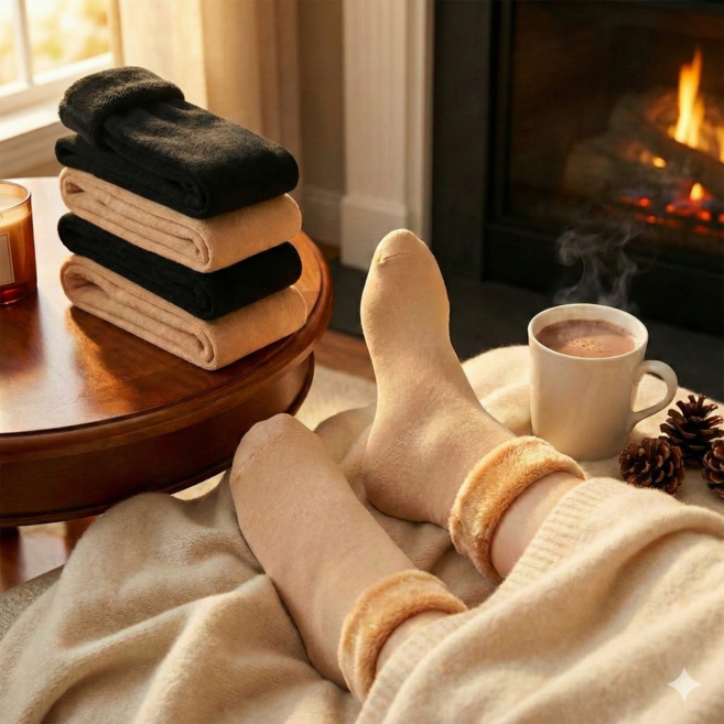 [온(ON)기] 뇌과학 수면 솔루션 심부 체온을 높여주는 고밀도 프리미엄 융털 수면양말