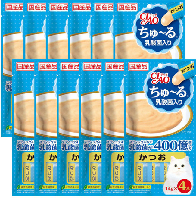 이나바 챠오츄르, 유산균 가다랑어 (SC-232), 56g, 12개