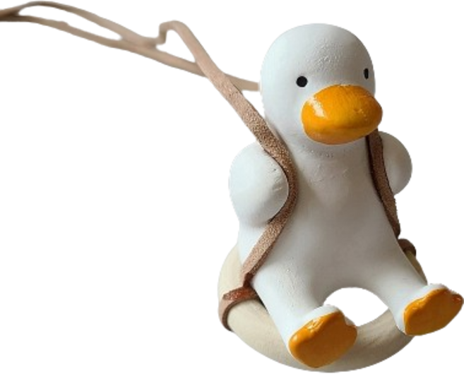 차량용석고방향제 자동차 디퓨저 튜브타는오리, 레몬라벤더, 1개