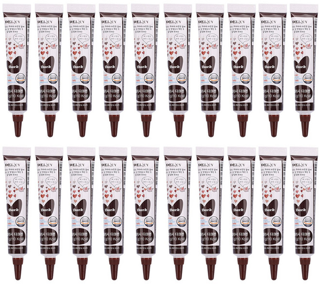 델리시 데코펜 20개, 다크, 20g