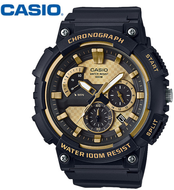 카시오 시계 MCW-200H-9A 우레탄밴드 남성용 크로노그래프 CASIO 정품