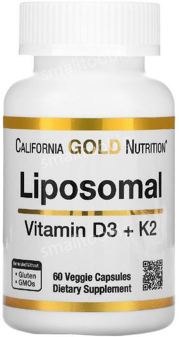 캘리포니아골드뉴트리션 리포소말 비타민K2 플러스 D3 베지캡슐 60정, 1개